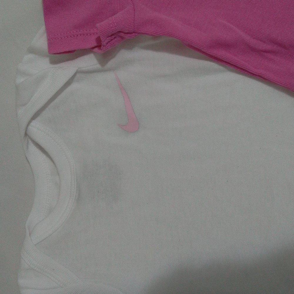 Nike Baby Girls Bodysuit Trio - Pink, White, Light Pink Size 3M - Picture 4 of 15